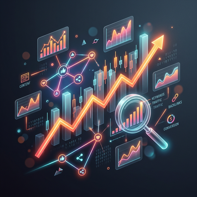 Dynamic abstract representation of web marketing and SEO data
